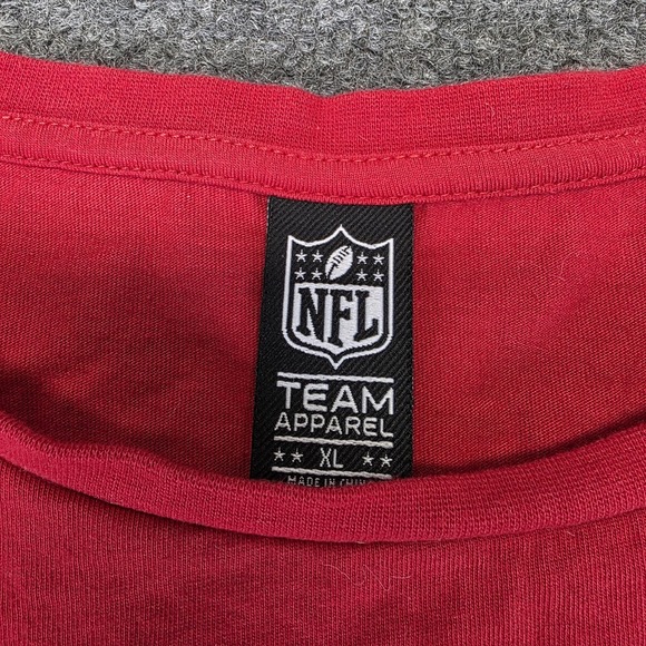 Kansas City Chiefs Women's Long Sleeve T Shirt XL NFL Team Apparel White/Red - Picture 3 of 4